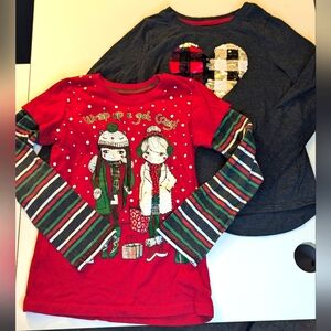 6/6x girls long sleeve tee bundle set